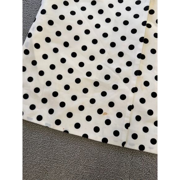 GRACE CHUANG Women's Small Polka Dot Duster Jacket Coat S White Black - Picture 12 of 16